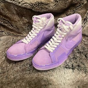 Purple Nike Blazers